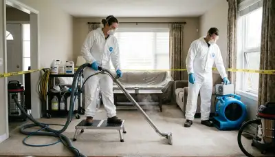 Odor removal technician serving Newport News, VA water-damage restoration clients