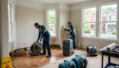 Water damage restoration team serving Newport News, VA, for emergency water cleanup