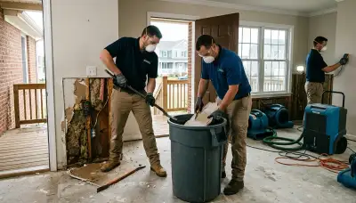 Water damage restoration team serving Newport News, VA for fast water removal and cleanup
