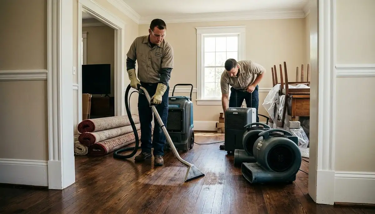 Water damage restoration services in Newport News, Virginia by local cleanup professionals
